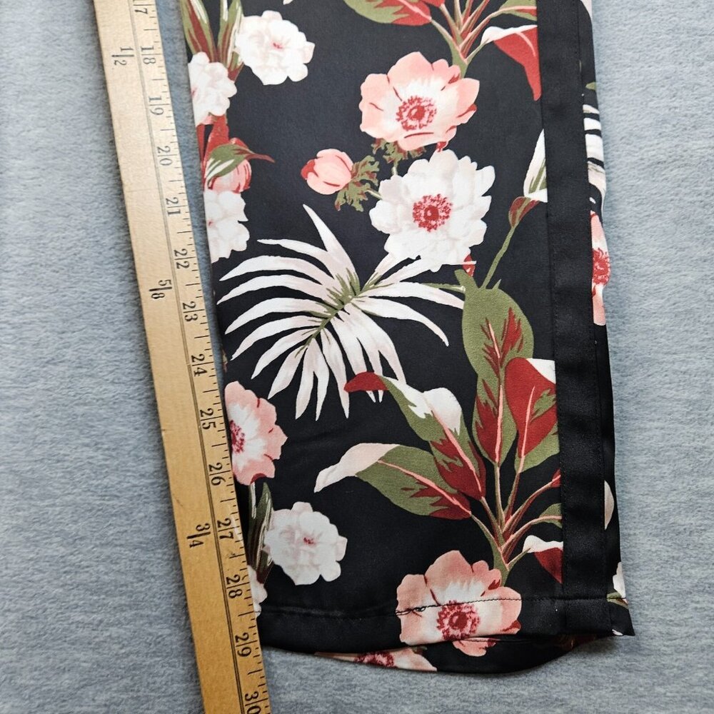 Maison Scotch Miamo Deco Black Floral Printed Pull On Casual Pants Size 3 - Picture 8 of 8